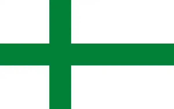 Jak wygląda flaga Grenlandii? Białe tło przecina zielony krzyż, symbolizujący lód i morze.